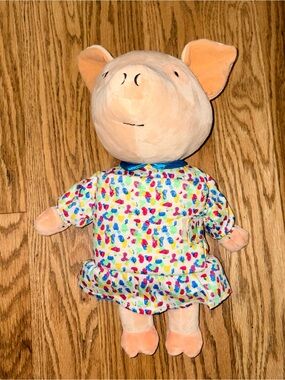 Zoobies Storytime Pal If You Give A Pig A Party Plush Book
